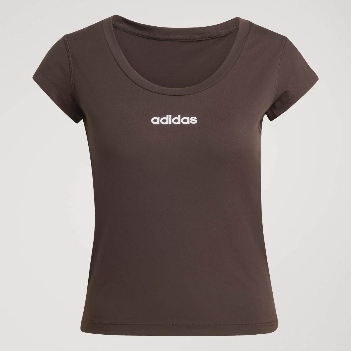 T-shirt de Mulher Workout Essentials Plus Castanho-8