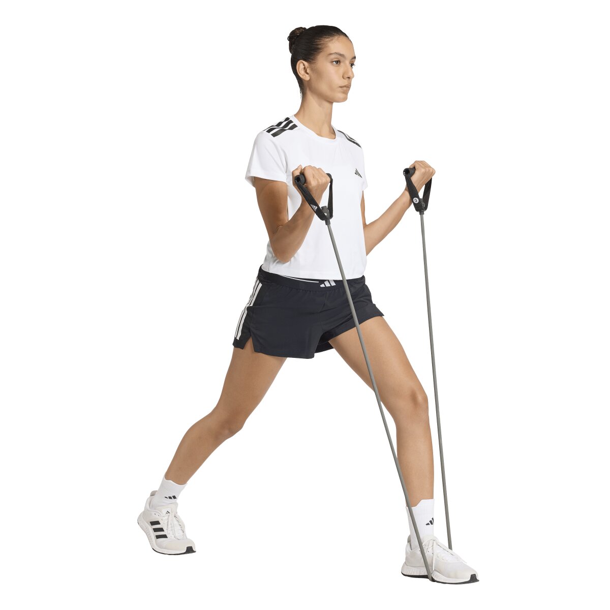 T-shirt de Mulher Workout Essentials Plus Branco-4
