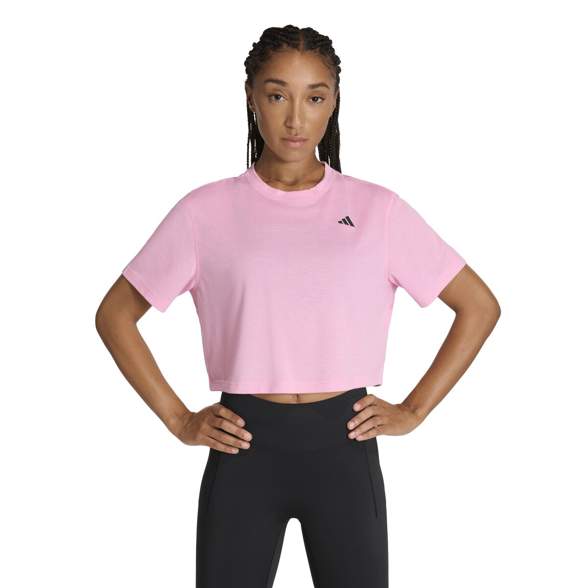 T-shirt de Mulher Workout Essentials Rosa-1