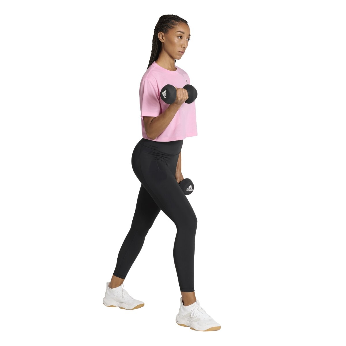 T-shirt de Mulher Workout Essentials Rosa-3