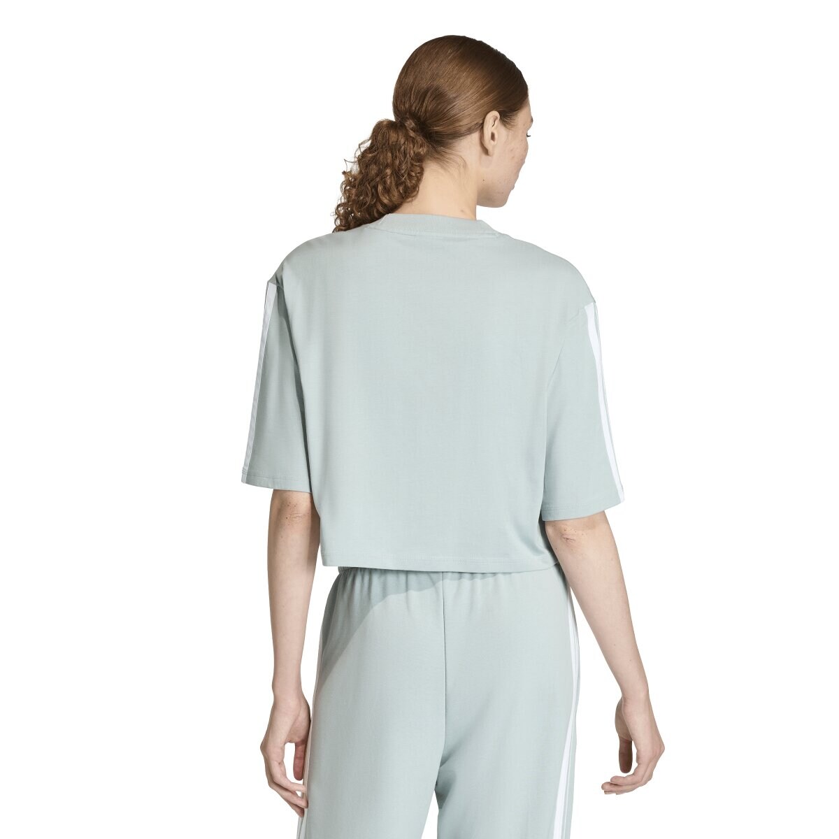 T-shirt de mulher Essentials adidas Verde-2