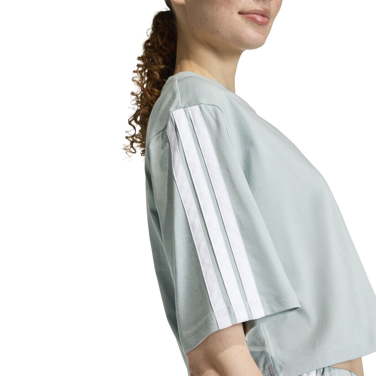 T-shirt de mulher Essentials adidas Verde-5