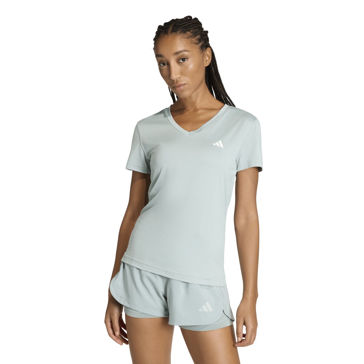 T-shirt de Mulher Workout Essentials Verde-1