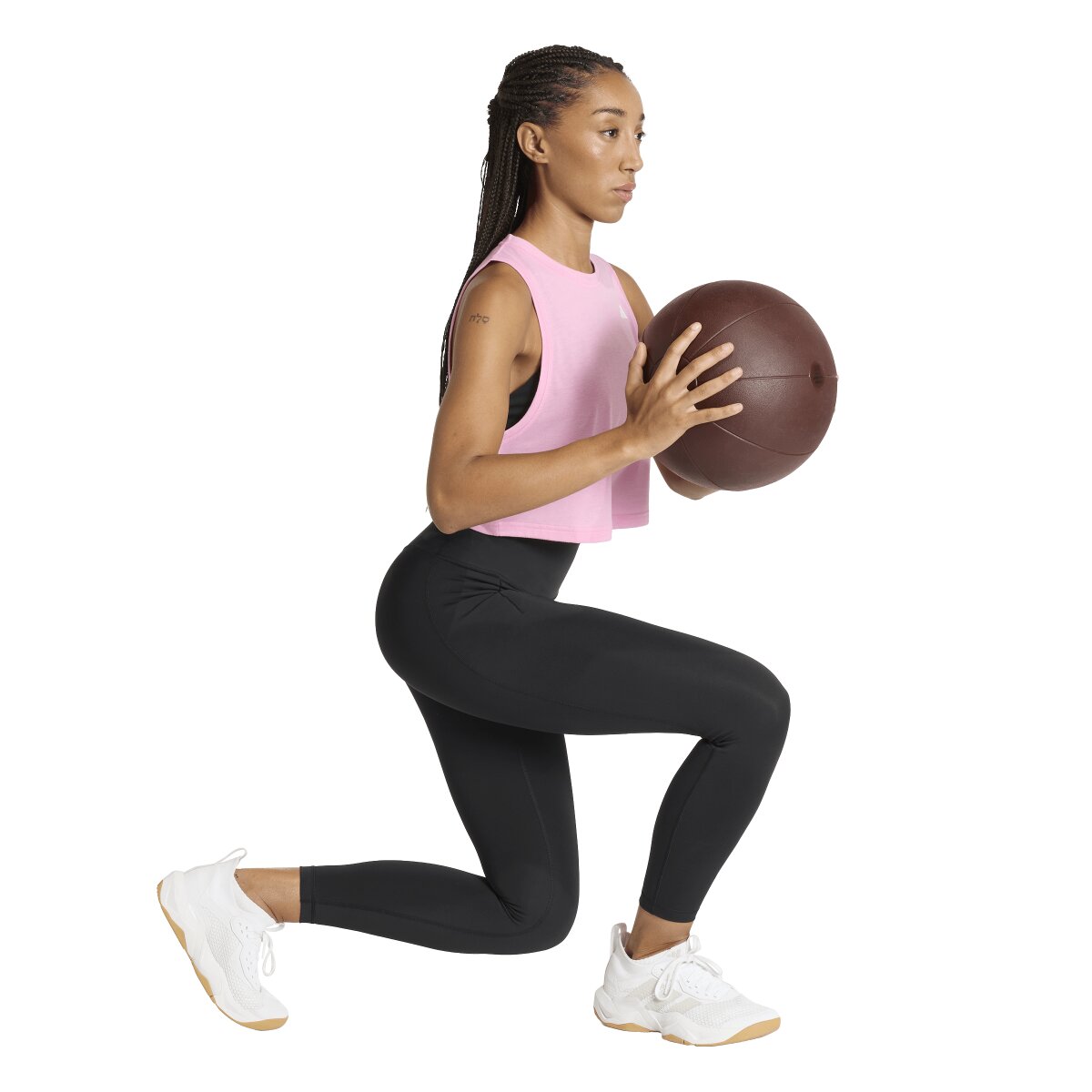 T-shirt de Mulher Workout Essentials Rosa-3