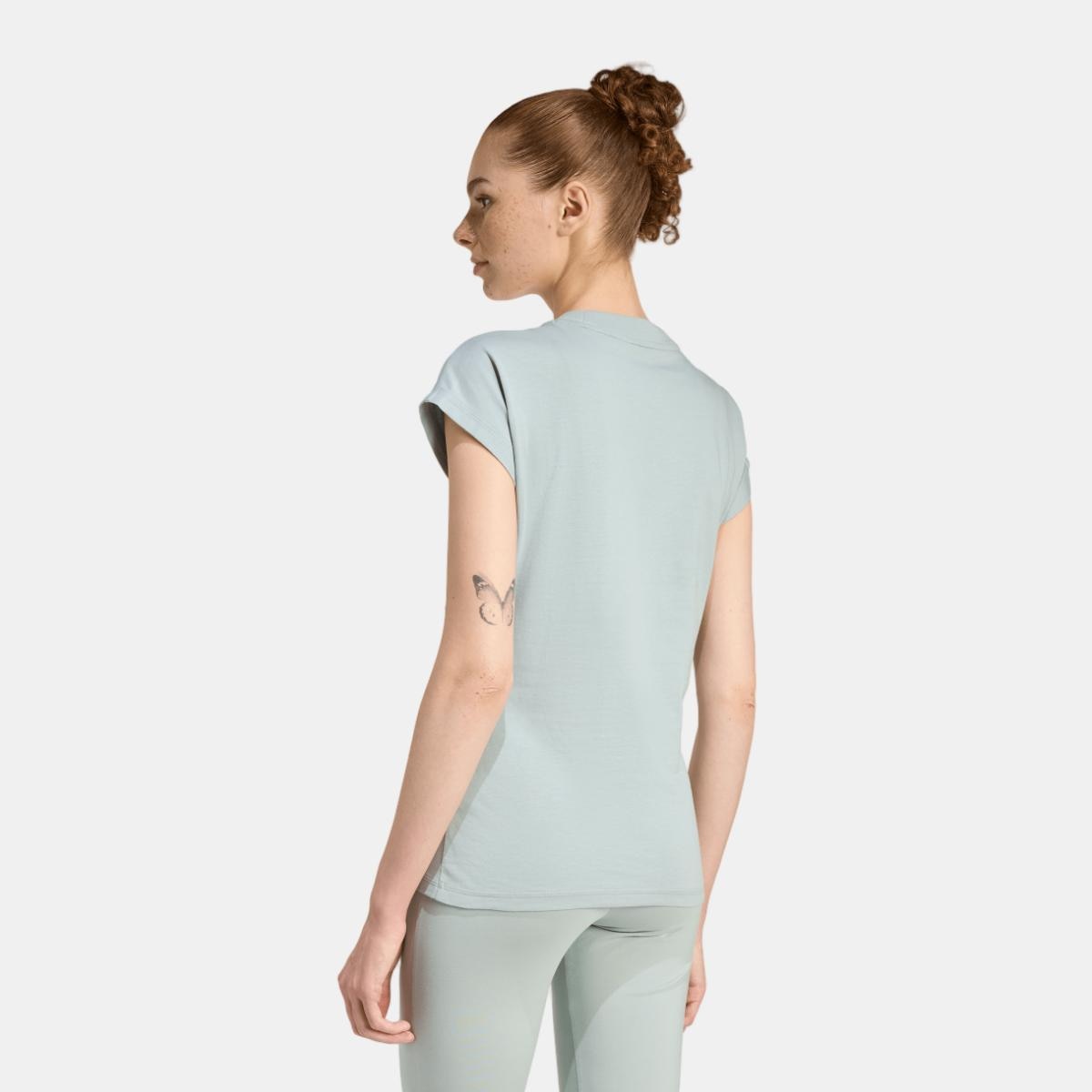 T-shirt de mulher Essentials adidas Verde-2