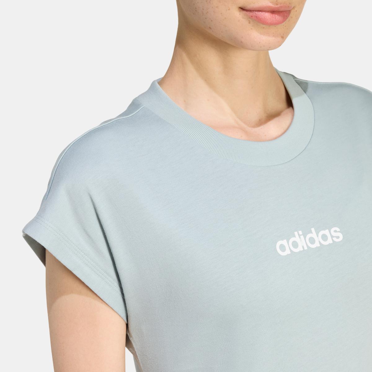 T-shirt de mulher Essentials adidas Verde-4