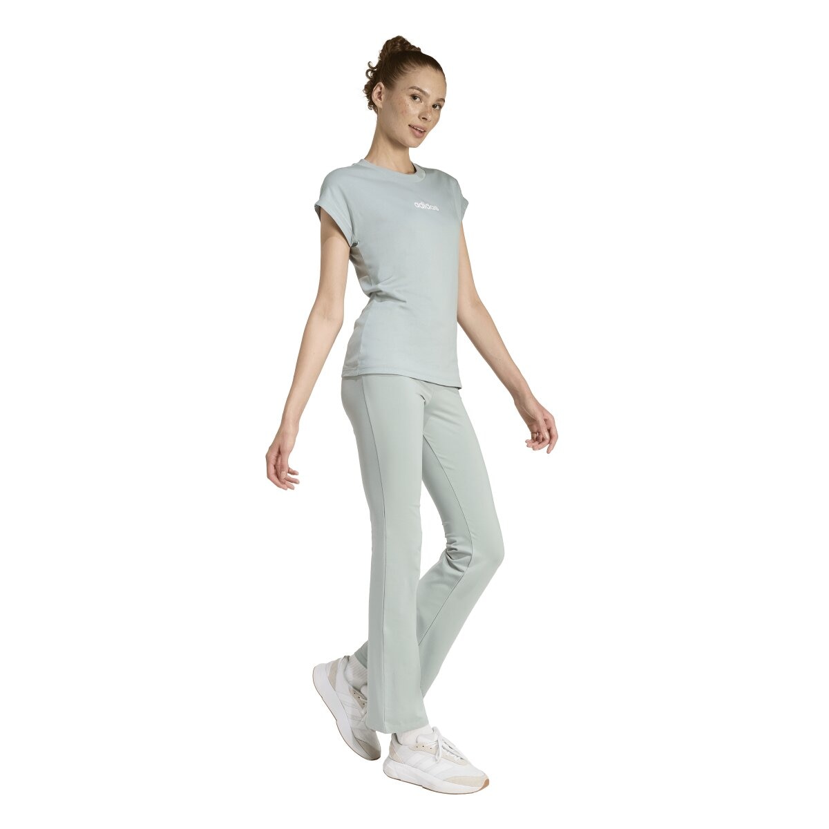 T-shirt de mulher Essentials adidas Verde-5