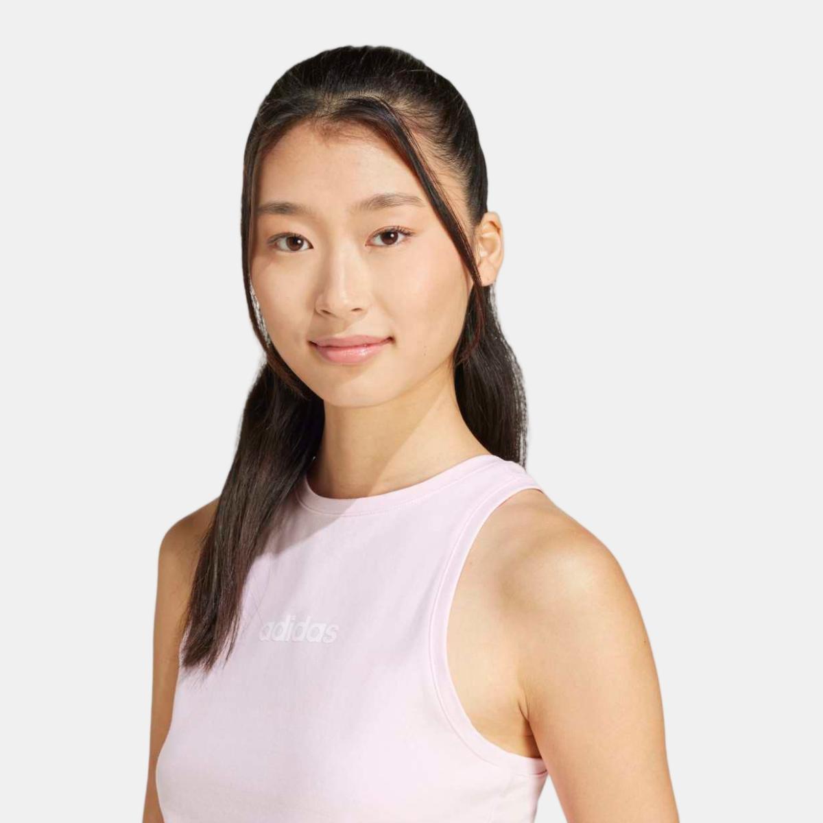 T-shirt de Mulher Essentials Linear Slim Cotton Rosa-4