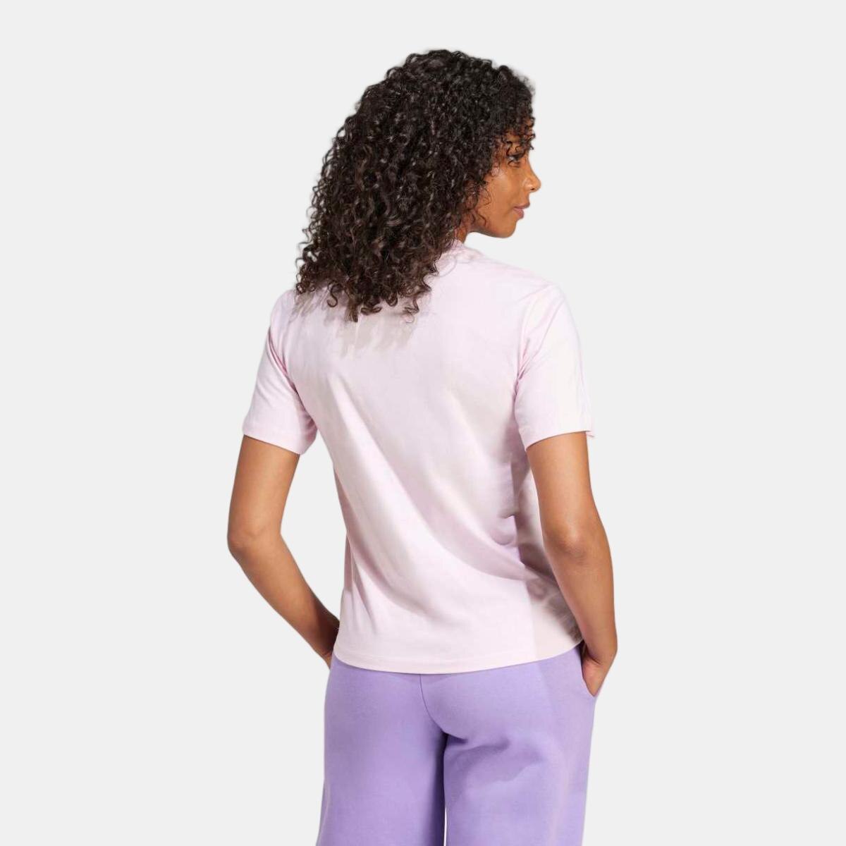 T-shirt de mulher Essentials adidas Rosa-2