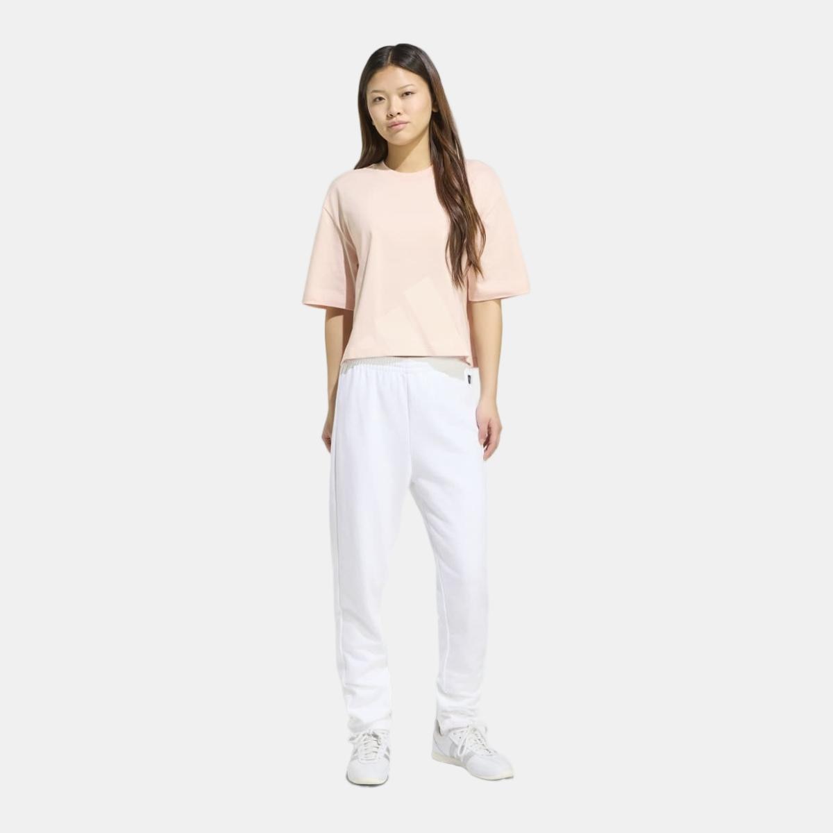 T-shirt de Mulher Essentials Big Logo Boyfriend Rosa-3