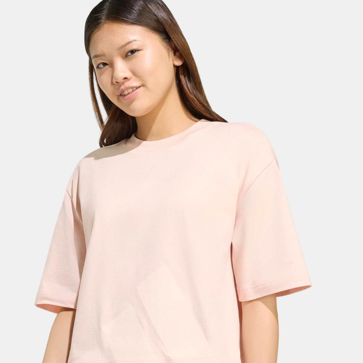 T-shirt de Mulher Essentials Big Logo Boyfriend Rosa-4