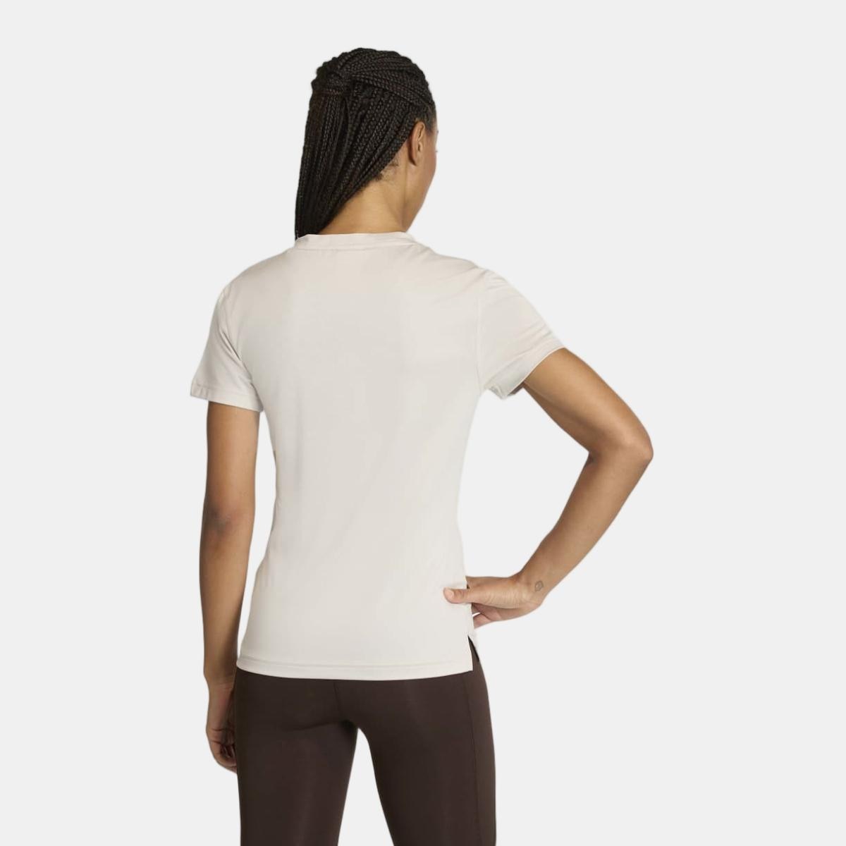T-shirt de mulher Essentials adidas Bege-2