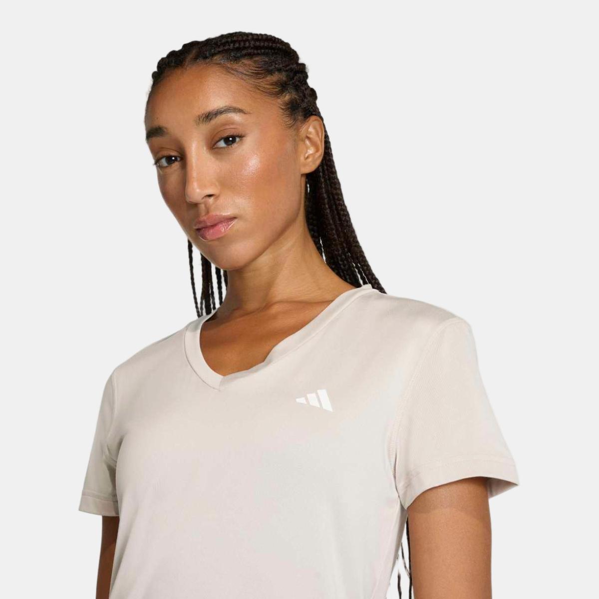 T-shirt de mulher Essentials adidas Bege-4