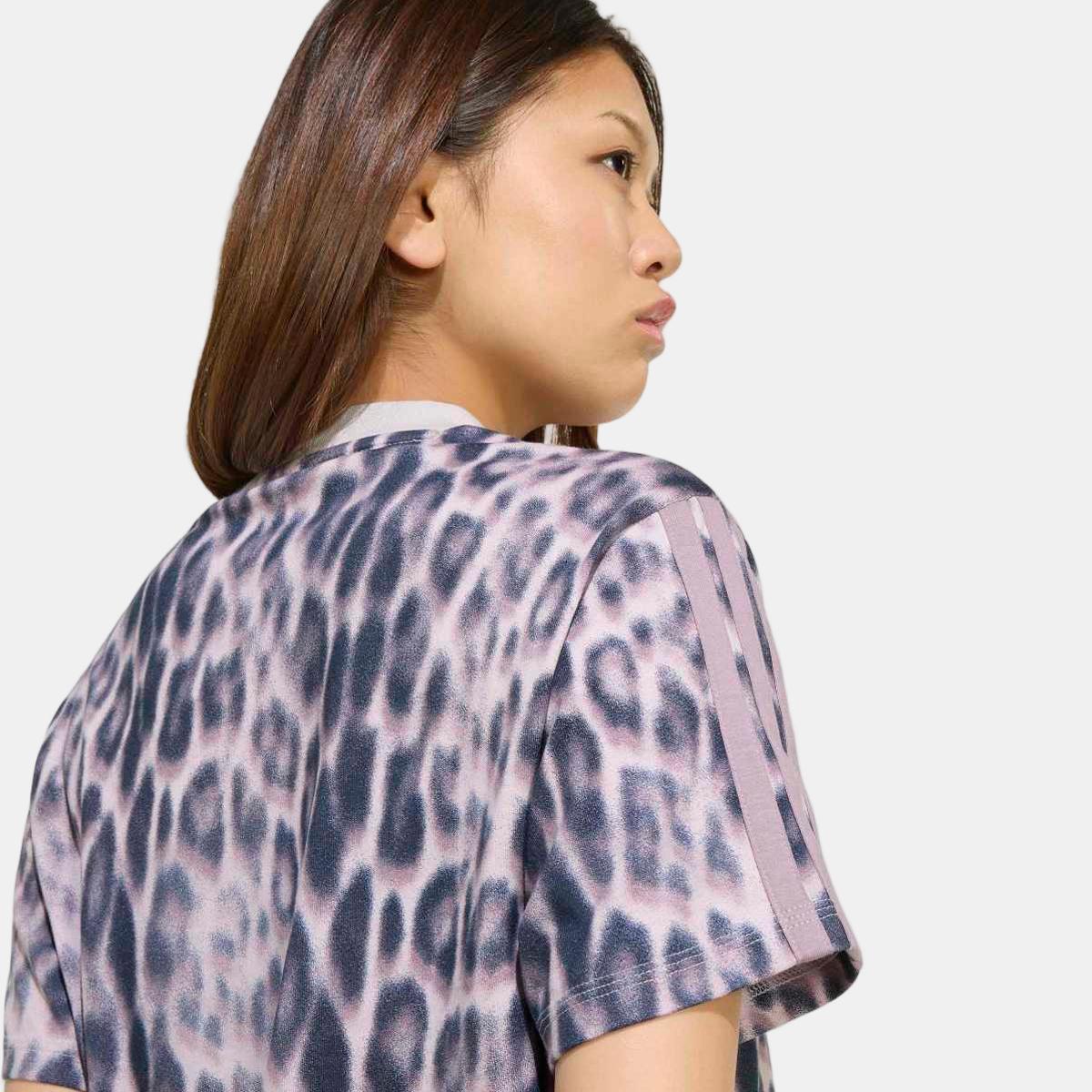 T-shirt de Mulher Seasonal Essentials 3 Stripes Estampado-5