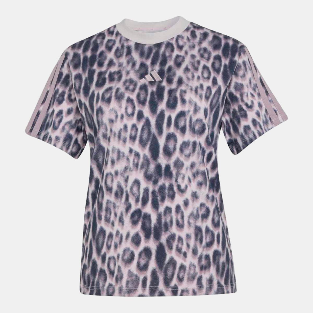T-shirt de Mulher Seasonal Essentials 3 Stripes Estampado-6