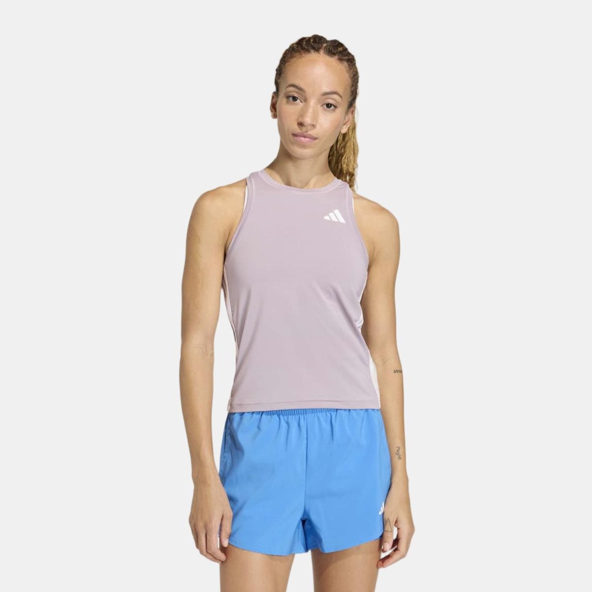 T-shirt de Mulher Train Essentials Workout 3 Faixas Violeta-1