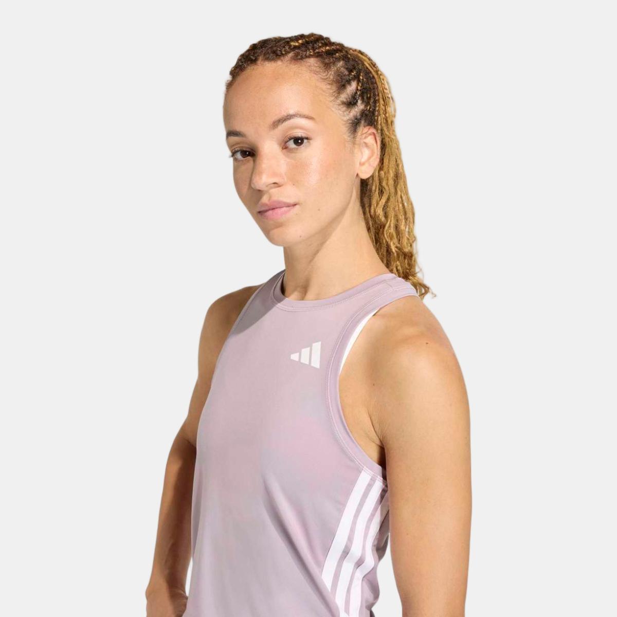 T-shirt de Mulher Train Essentials Workout 3 Faixas Violeta-4