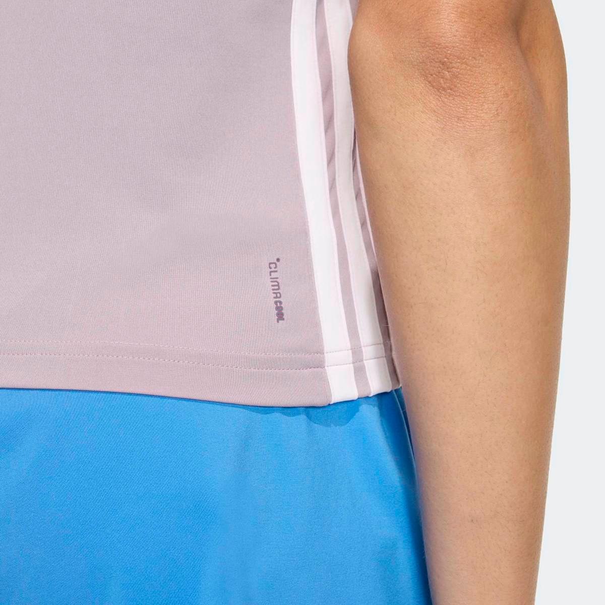 T-shirt de Mulher Train Essentials Workout 3 Faixas Violeta-5