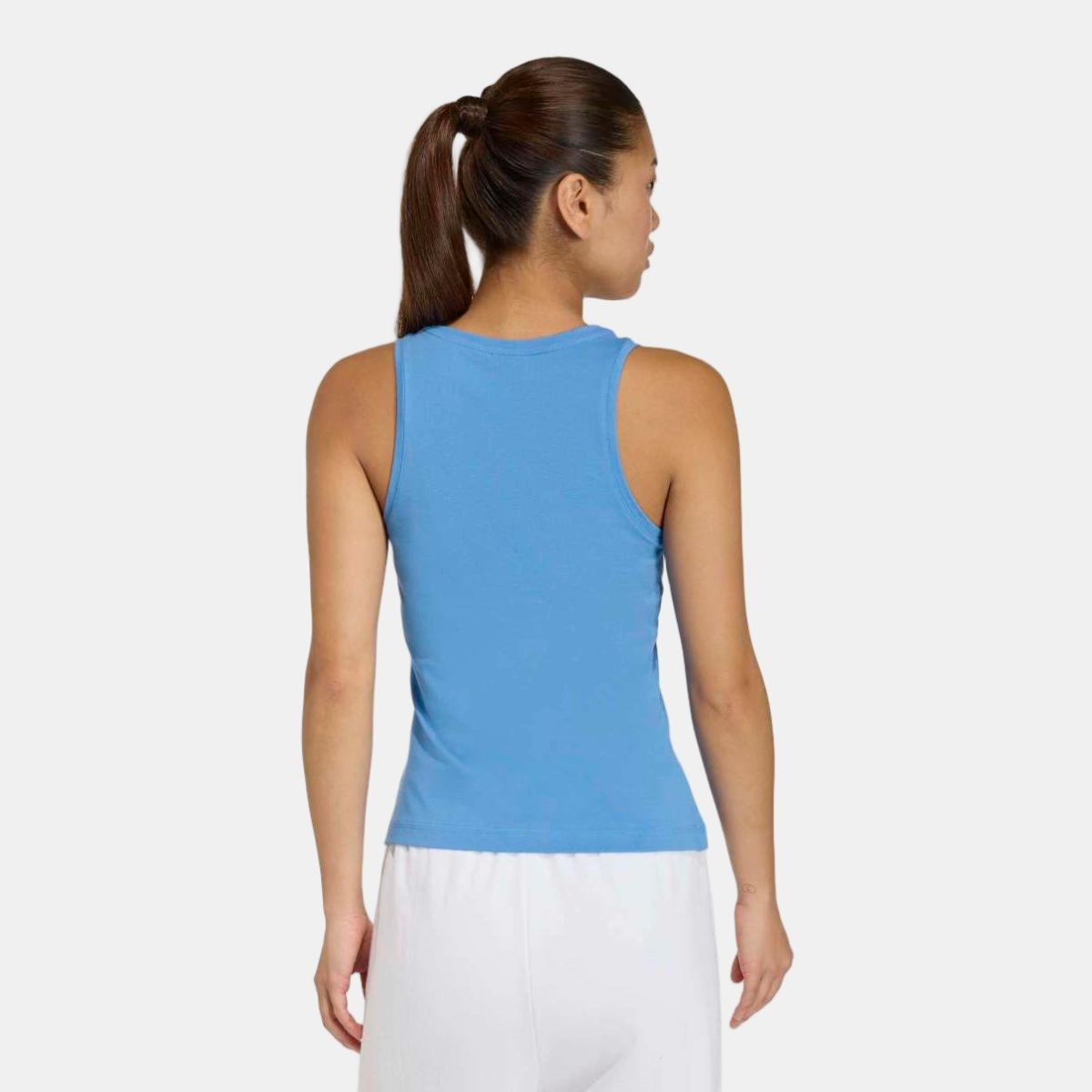 Camiseta de mujer Essentials Linear Slim Cotton adidas - Azul Azul-2