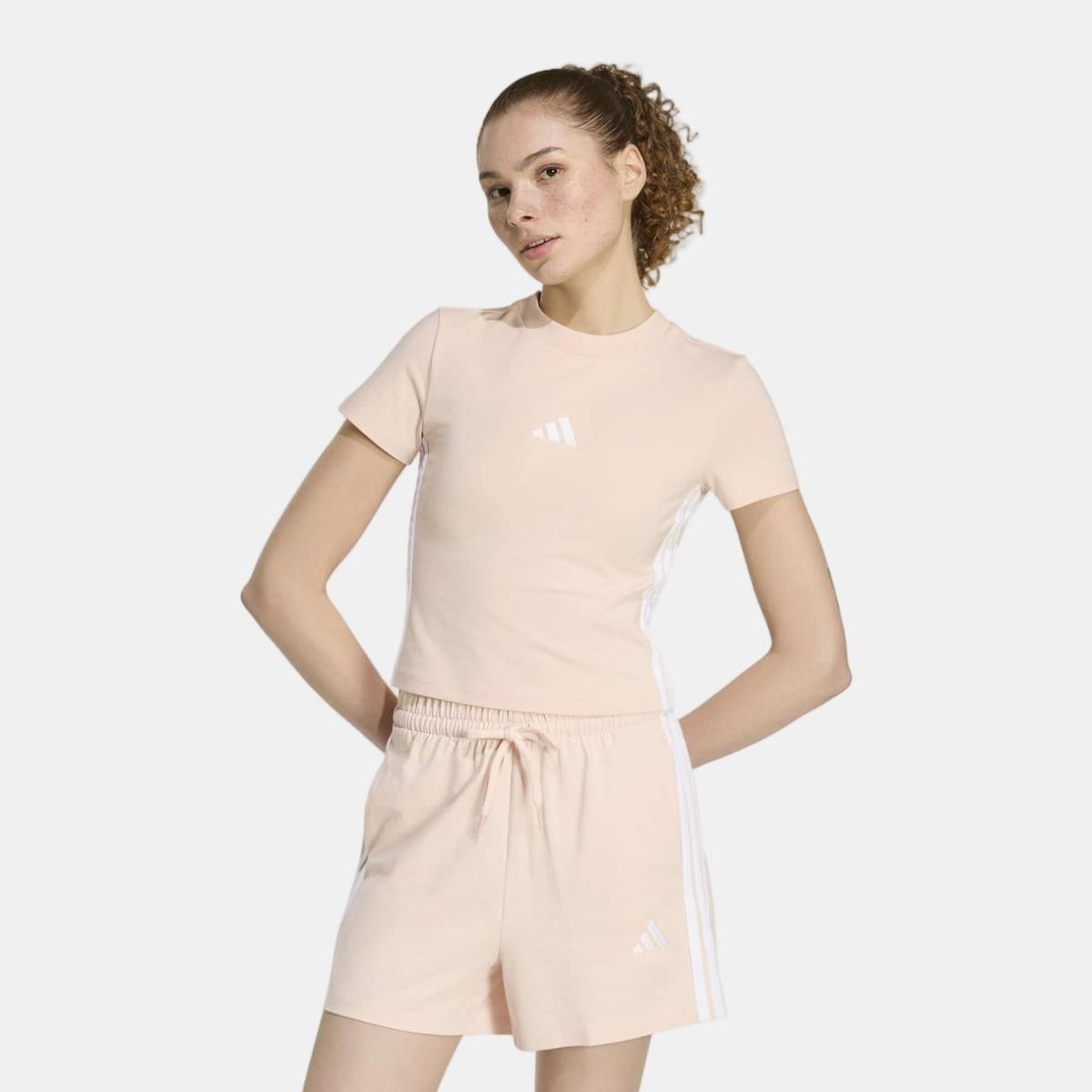 Imagem 0 de T-shirt de Mulher Essentials Slim Baby 3 Faixas