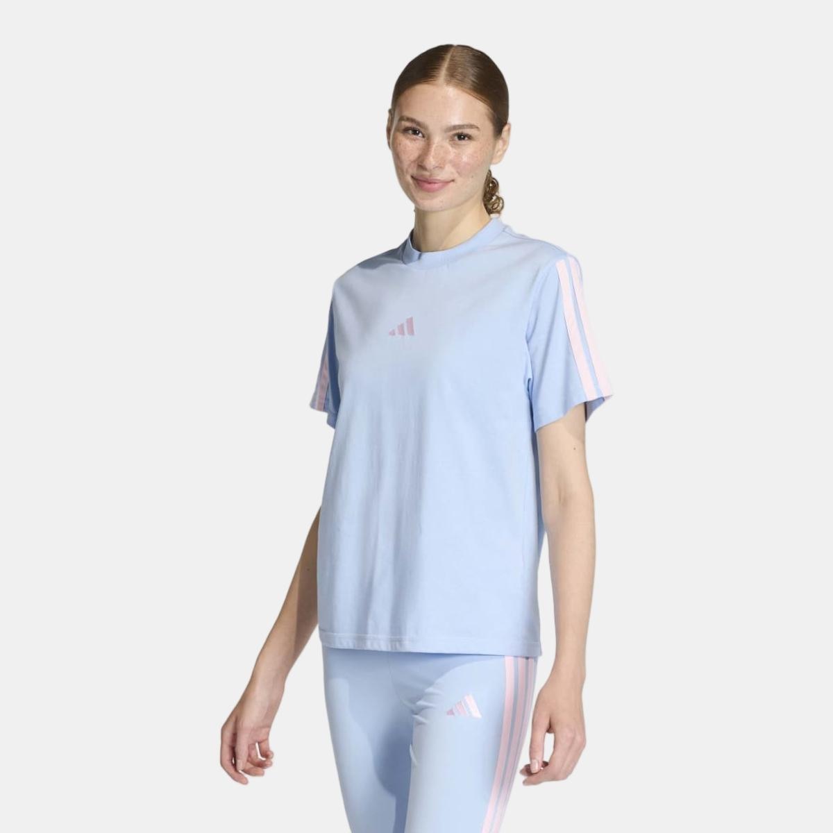Imagem 0 de T-shirt de Mulher Essentials Cotton 3 Faixas