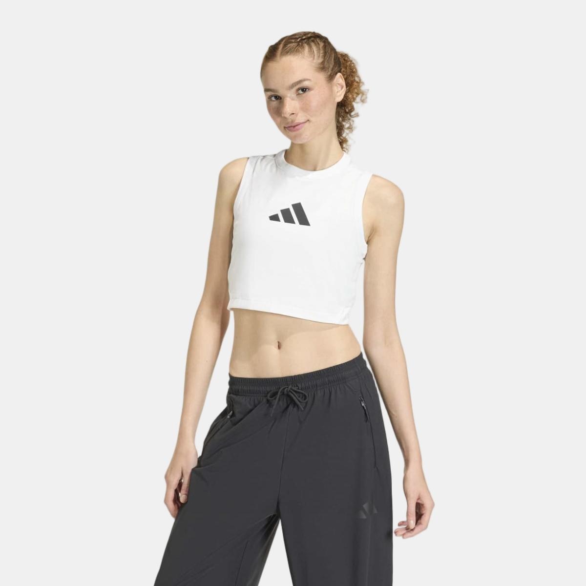 T-shirt de mulher Z.N.E. adidas Branco-1