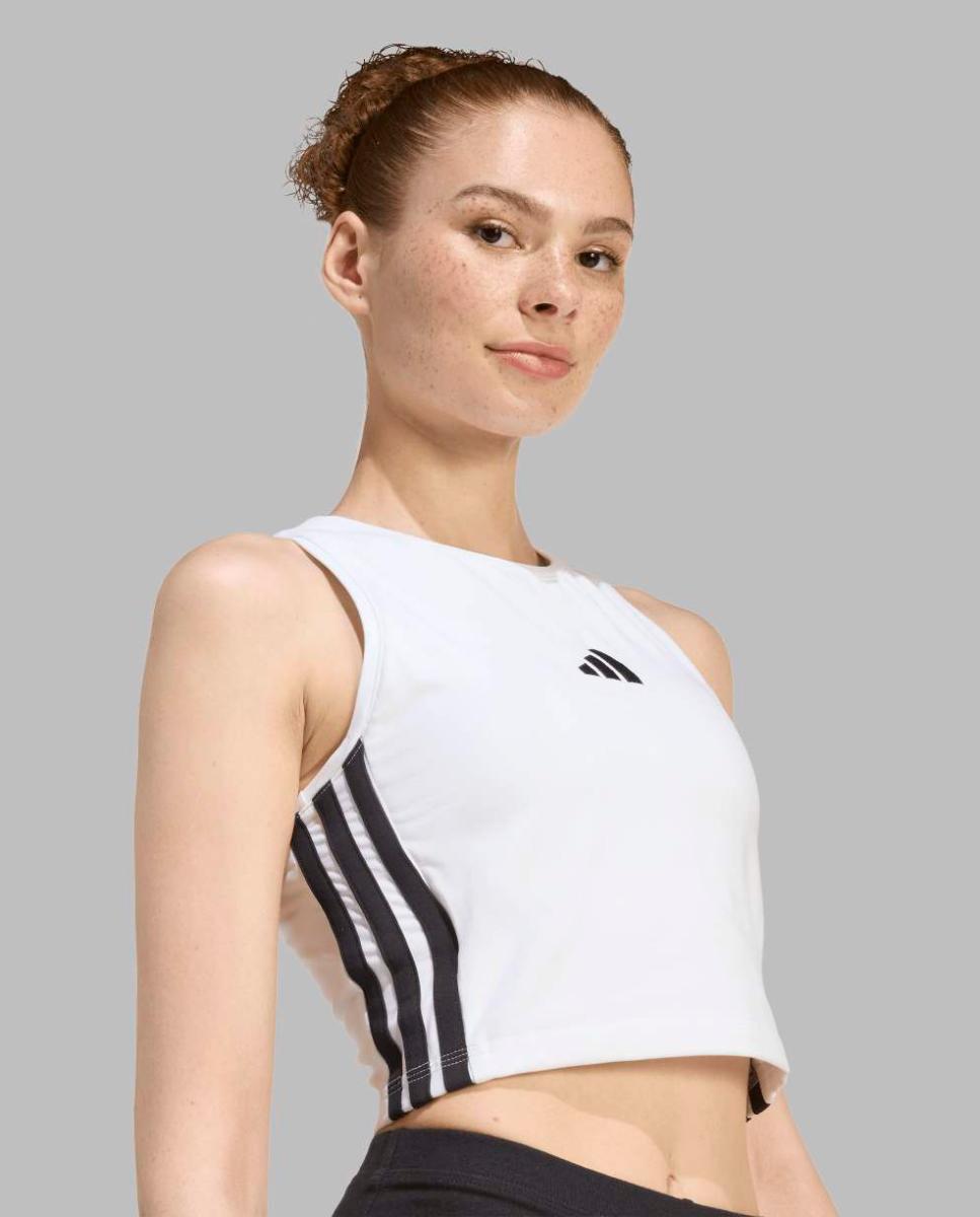 T-shirt de mulher Essentials adidas Branco-4