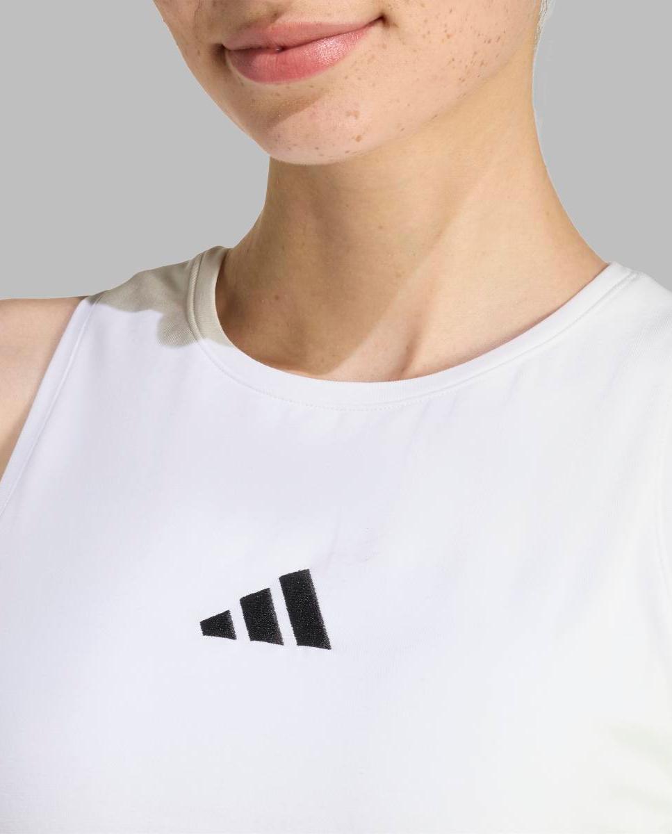 T-shirt de mulher Essentials adidas Branco-5