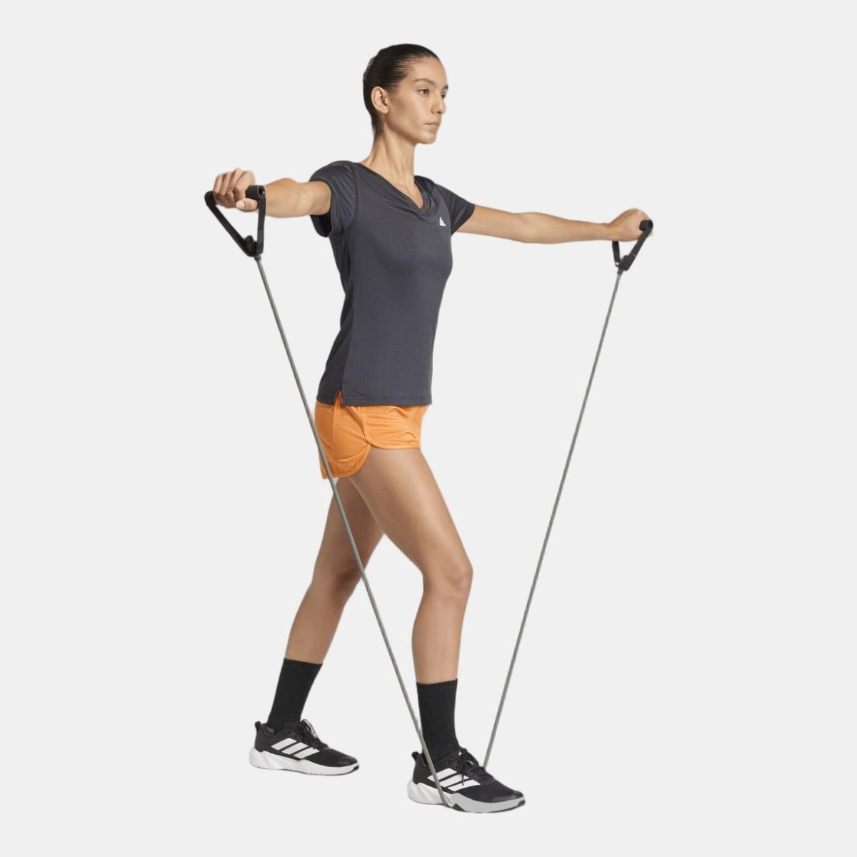 T-shirt de Mulher Workout Essentials Preto-4