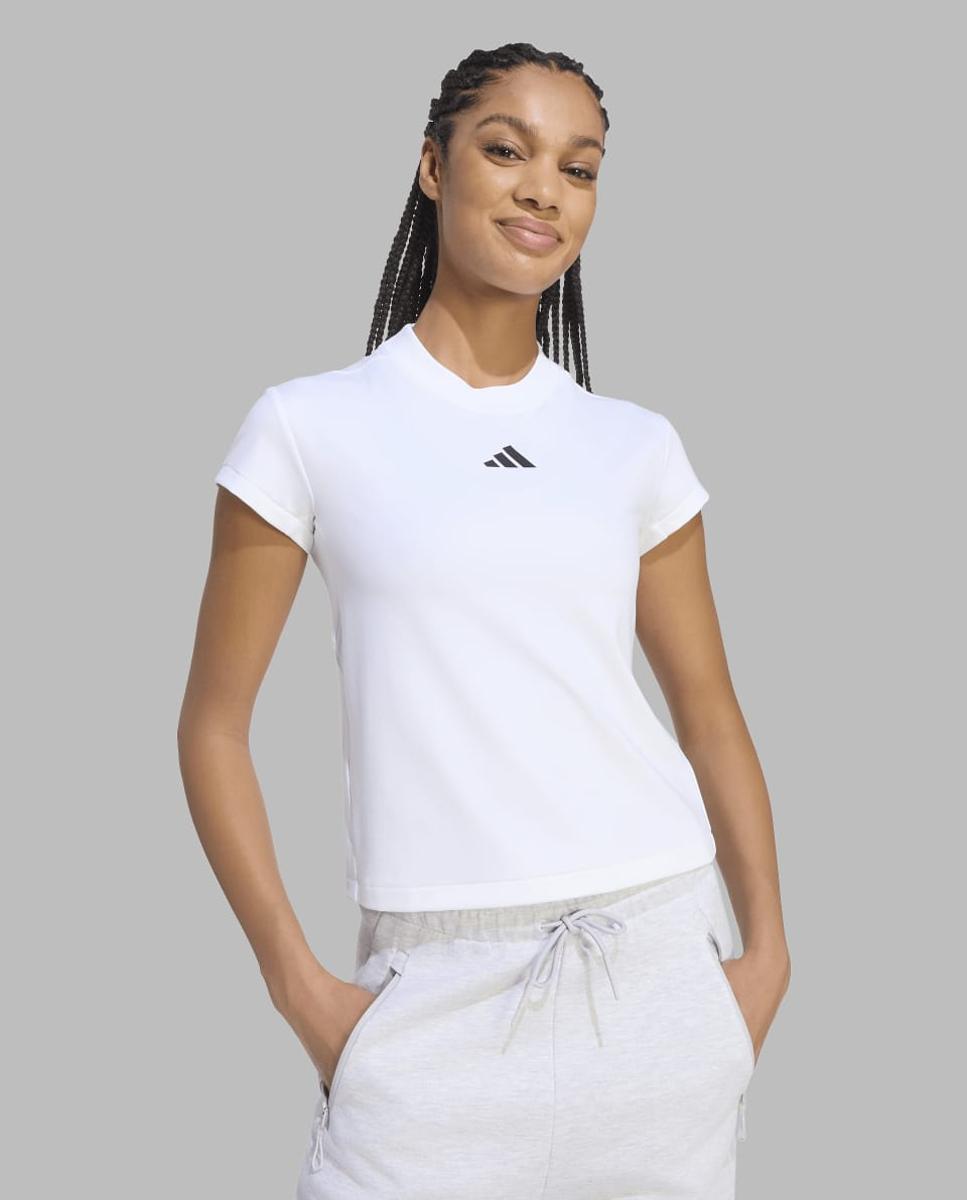 T-shirt de mulher Z.N.E adidas Branco-4