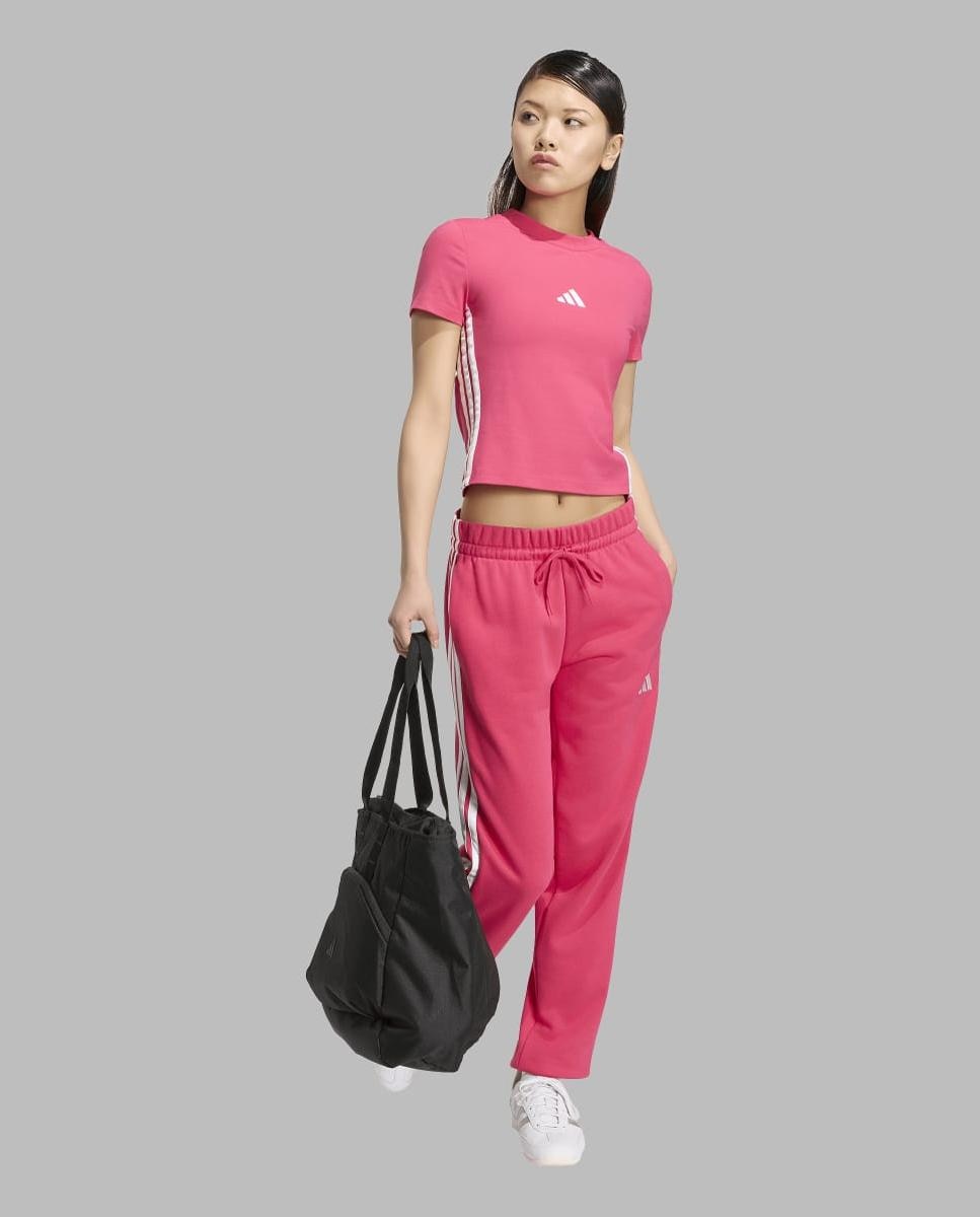 T-shirt de mulher Essentials adidas Rosa-3