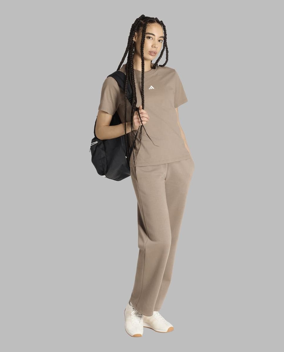 T-shirt de mulher Essentials adidas Bege-3