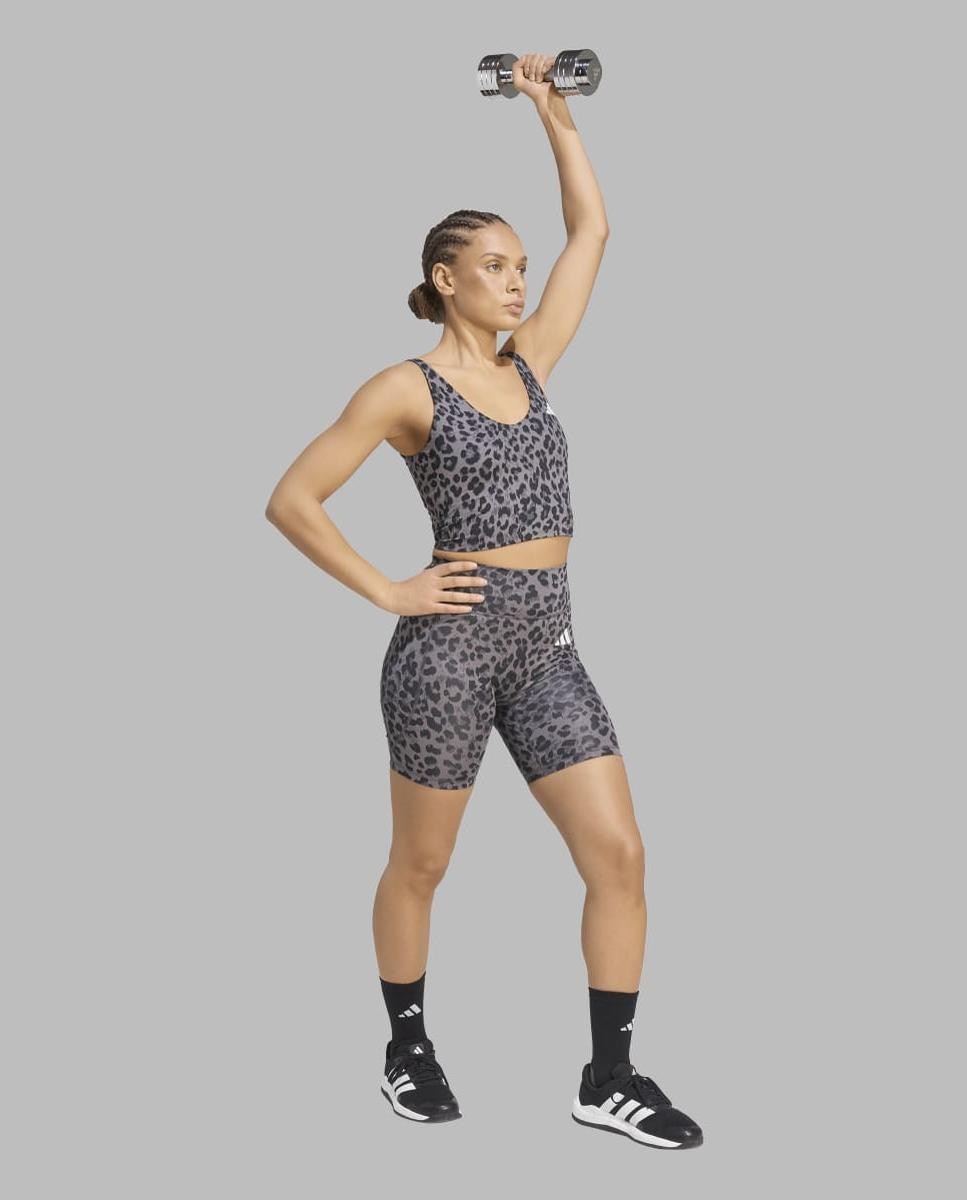 T-shirt de Mulher Workout Essentials Plus Cinzento-3