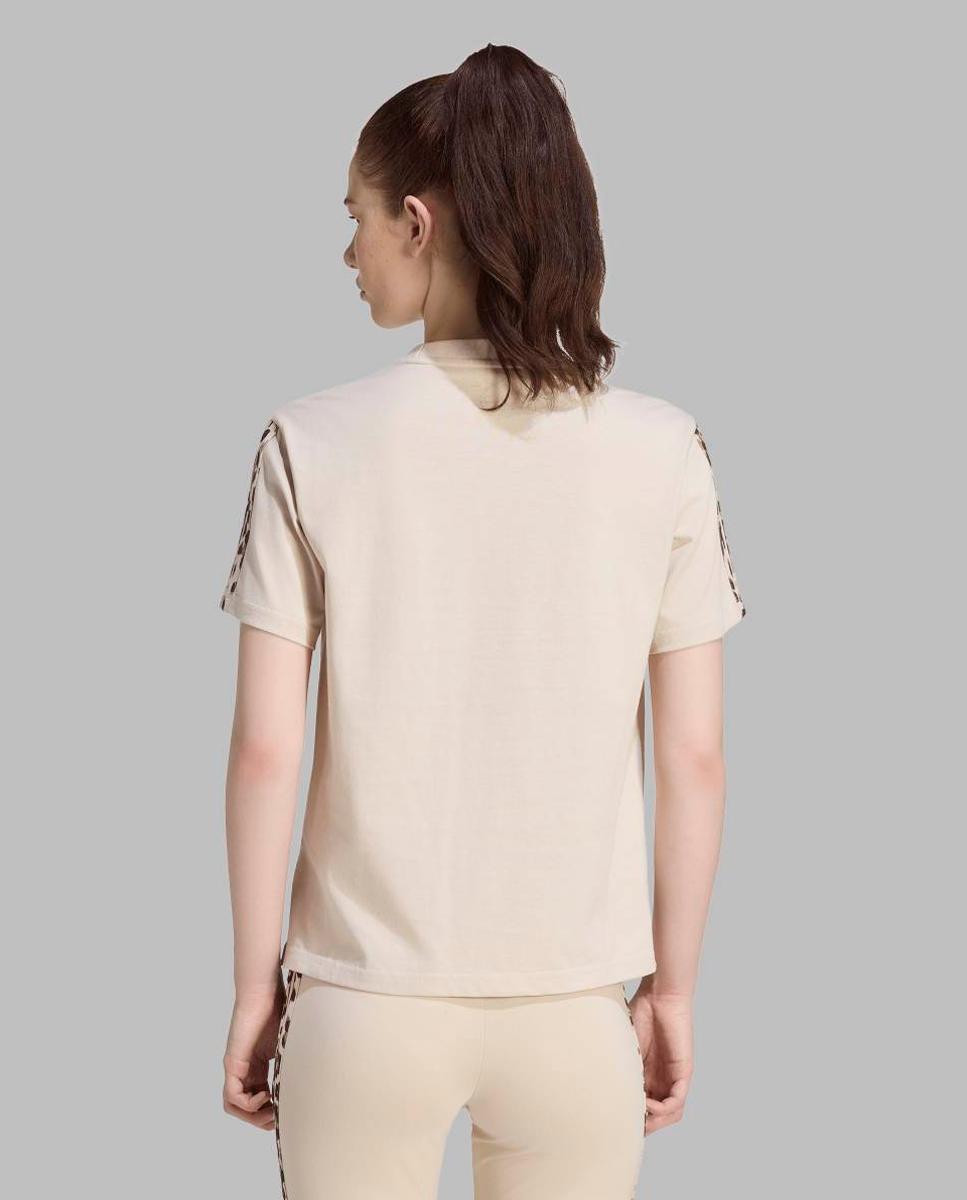 T-shirt de Mulher Essentials Seasonal Bege-2