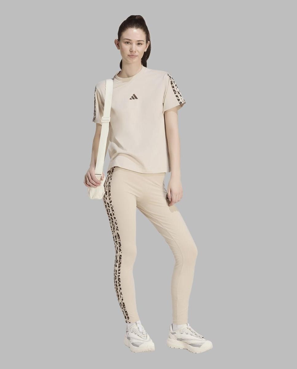 T-shirt de Mulher Essentials Seasonal Bege-3