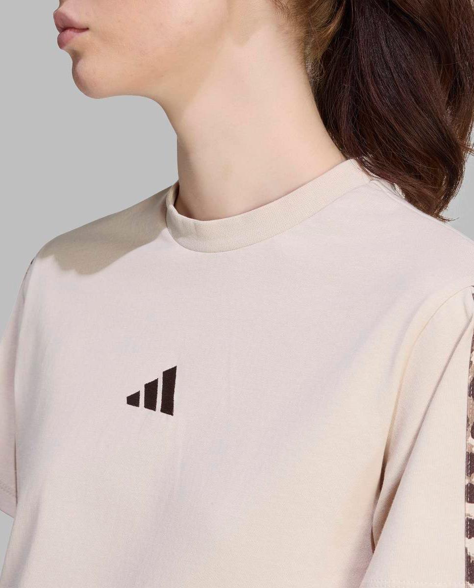 T-shirt de Mulher Essentials Seasonal Bege-4
