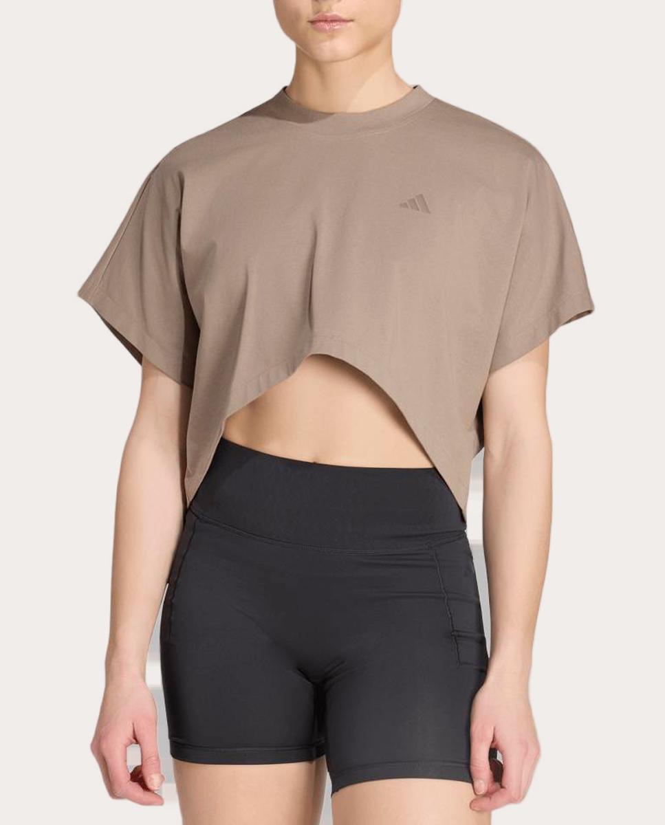 T-shirt de Mulher Power Bege-1