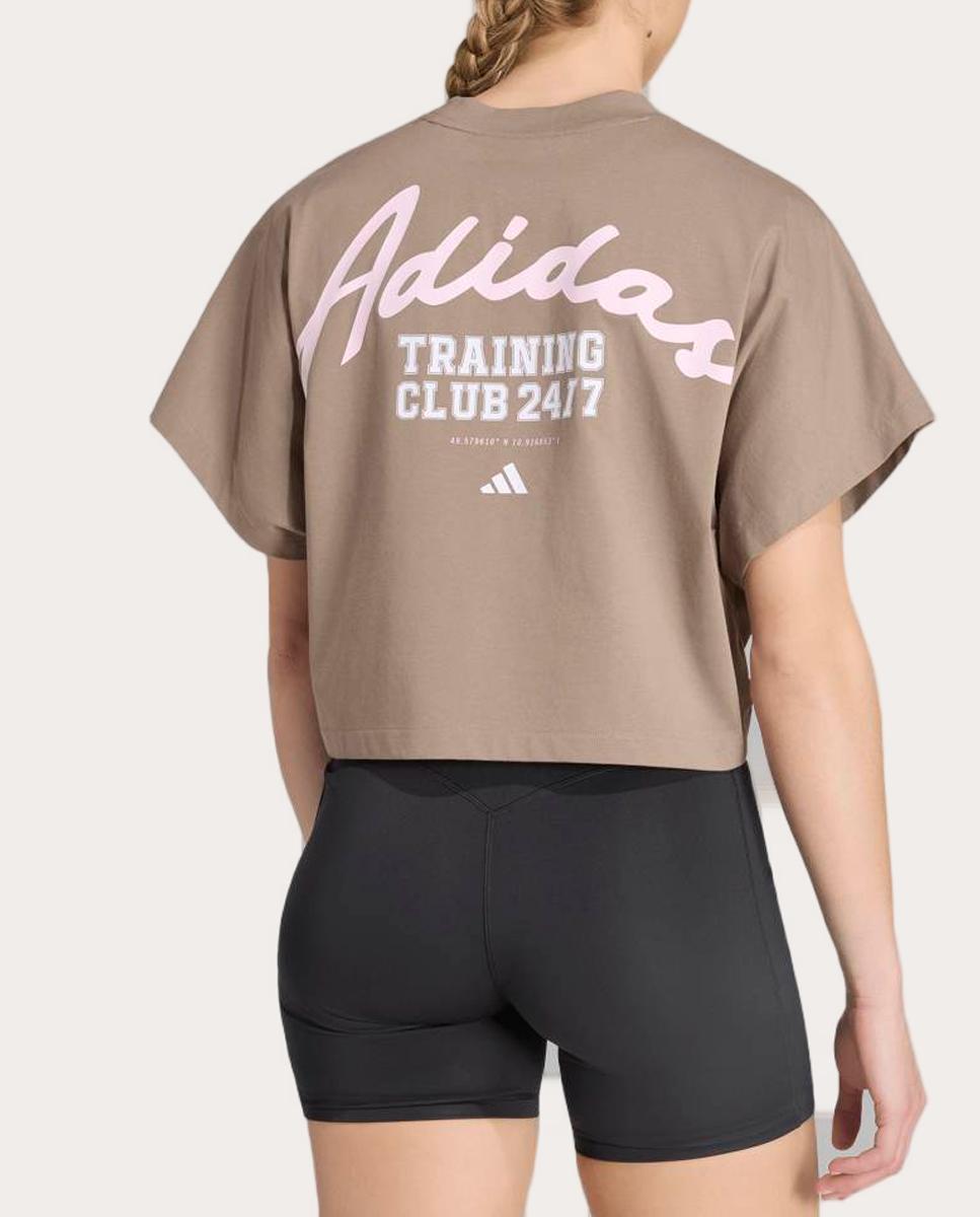 T-shirt de Mulher Power Bege-2