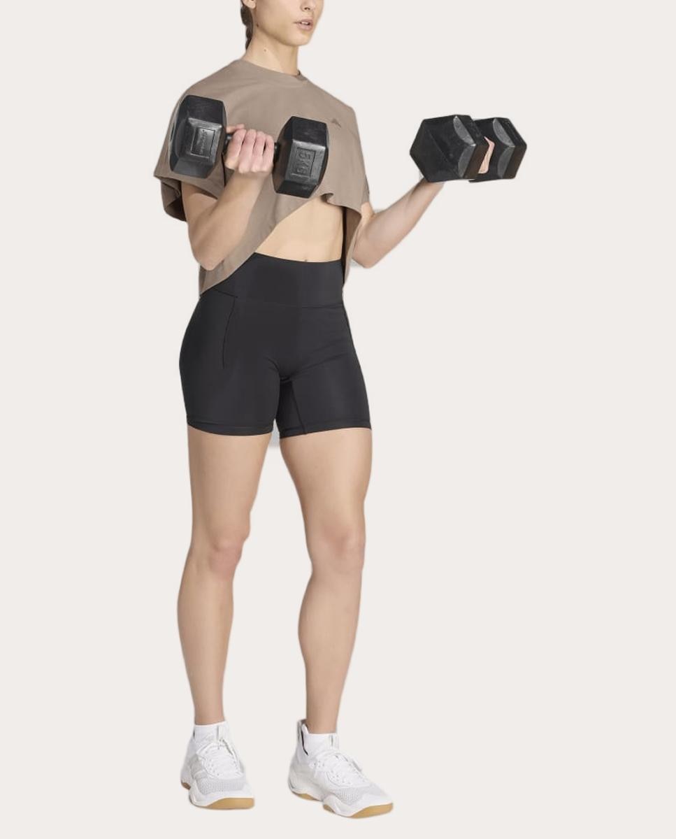 T-shirt de Mulher Power Bege-3