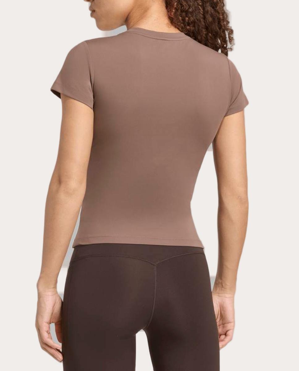 T-shirt de Mulher Motion Castanho-2