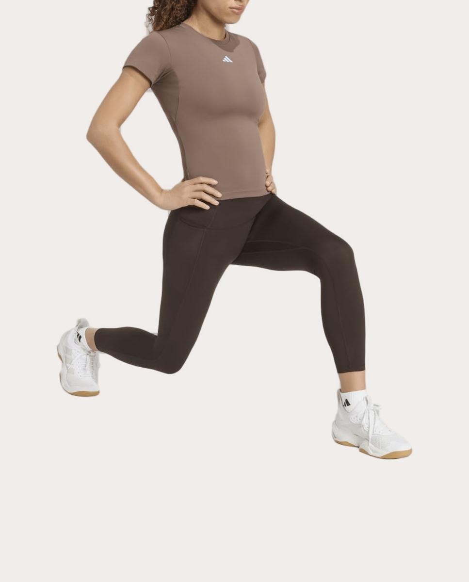 T-shirt de Mulher Motion Castanho-3