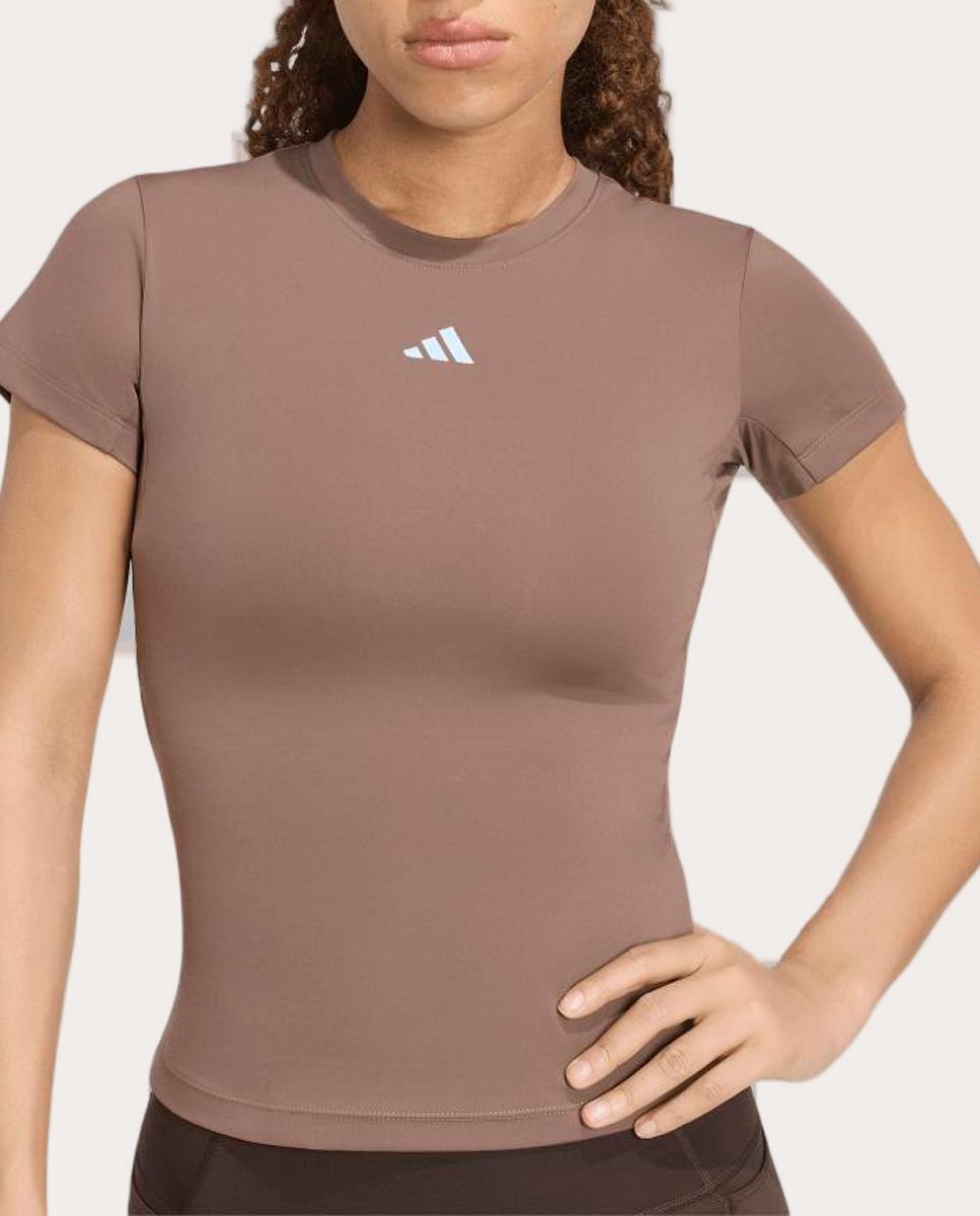 T-shirt de Mulher Motion Castanho-4