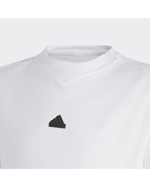 T-shirt de Criança Future Icons 3 Faixas Branco-5