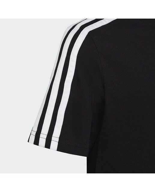 T-shirt de Criança Essentials 3-Stripes Preto / Branco-4