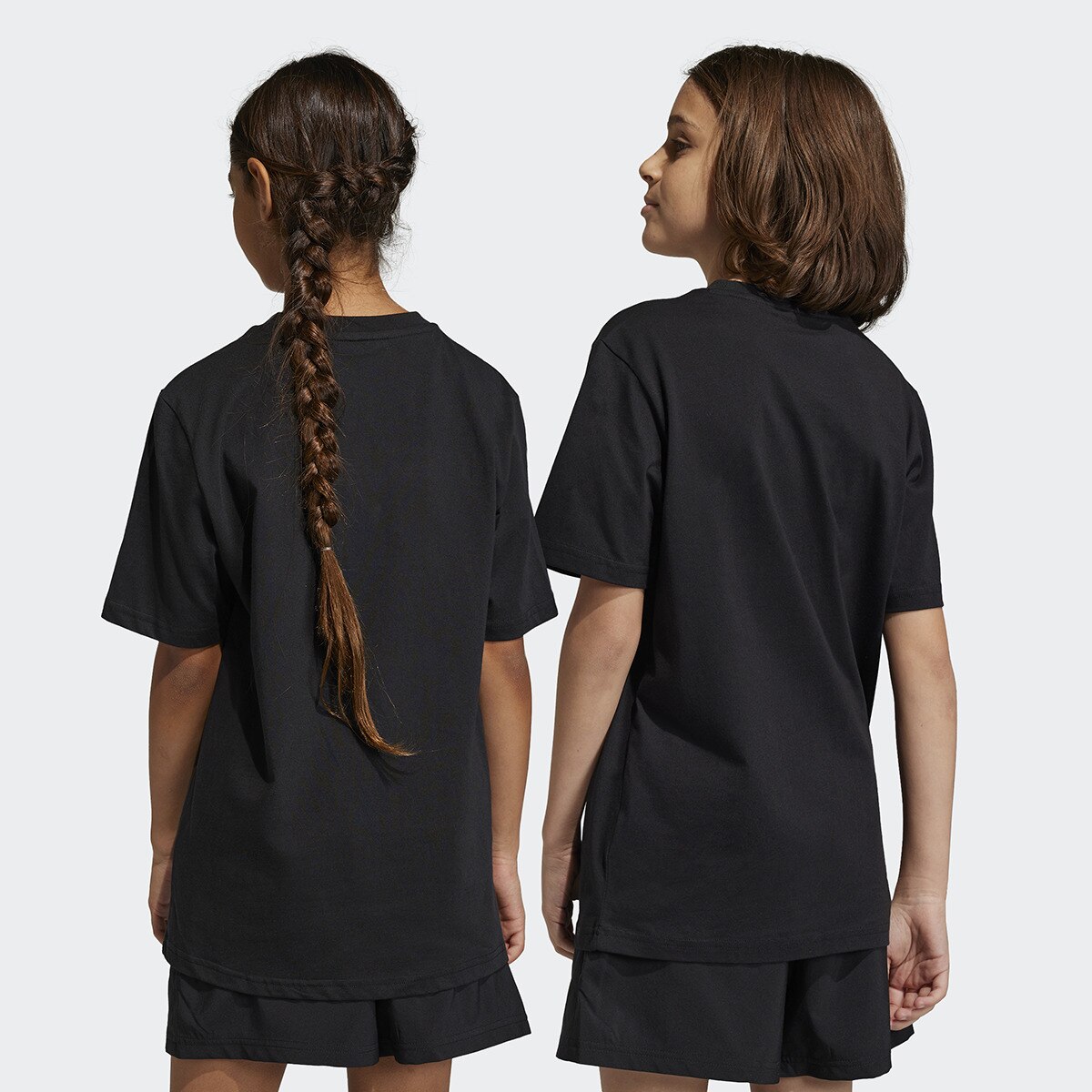 T-shirt de Criança Essentials Big Logo Cotton Preto-2