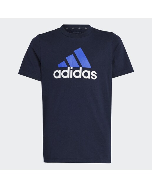 T-shirt de Criança Essentials Two-Color Big Logo Cotton Azul-1