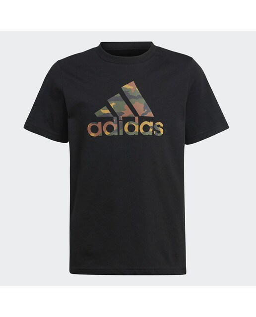 T-shirt de Menino Camo Graphic Preto-3