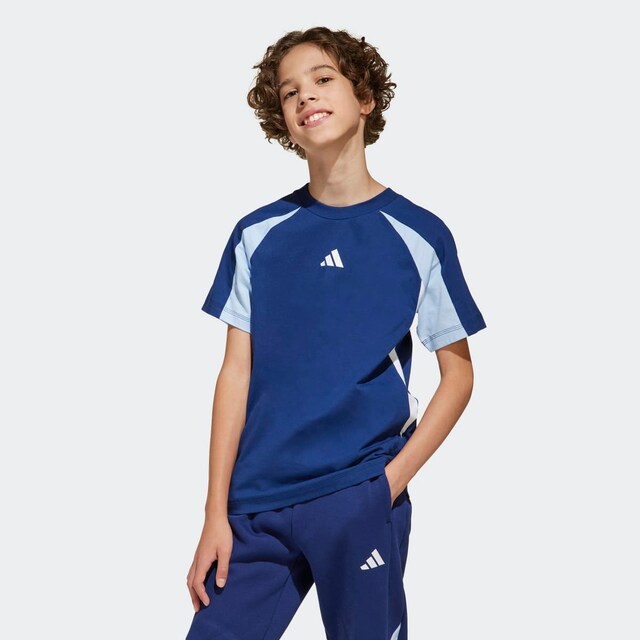 Imagen 0 de Camiseta de niños Seasonal Essentials Colorblock  Adidas