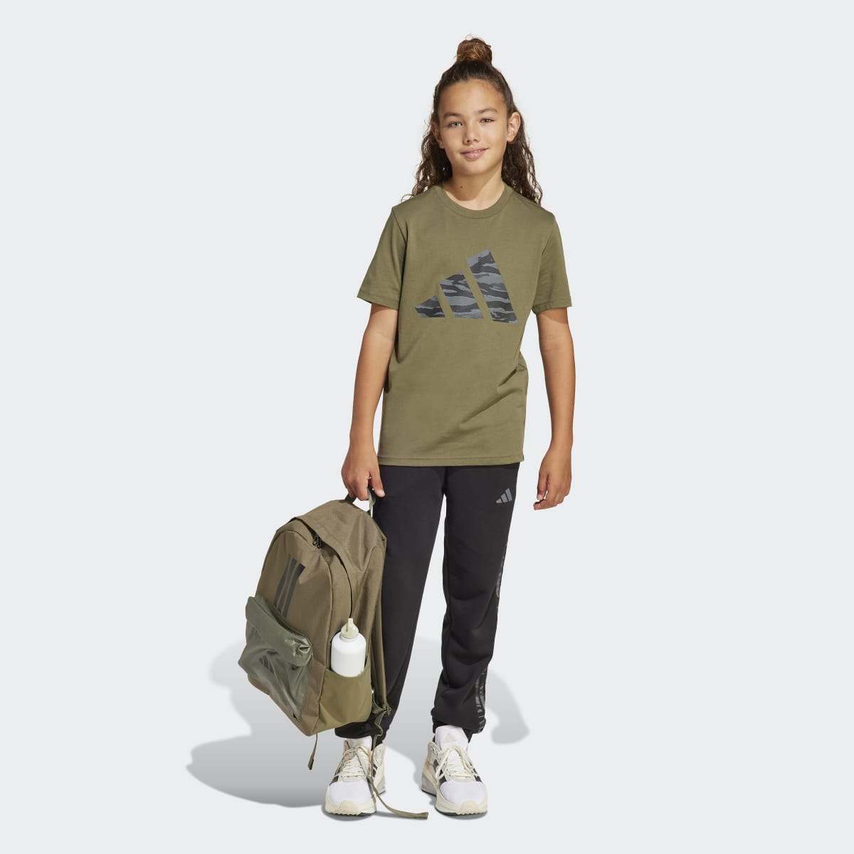 T-shirt de Criança Camo Graphic Verde-3