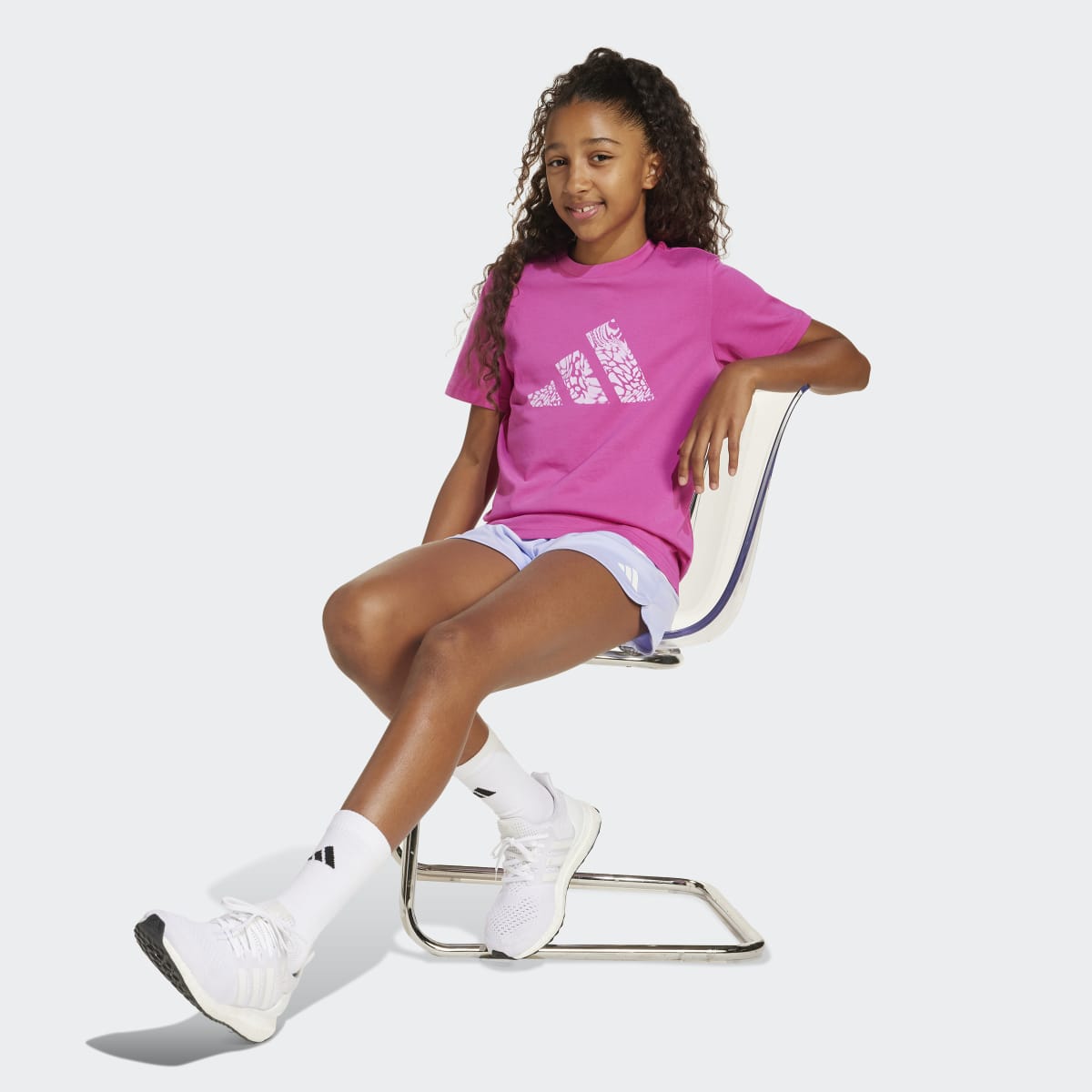 T-shirt de Criança Animal-Print Graphic Rosa-3